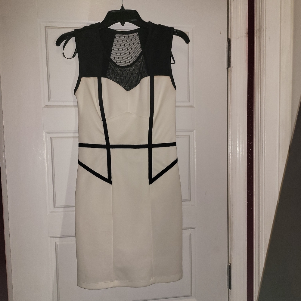 Bisou Bisou Michelle Bohbot Blk/Wht dress